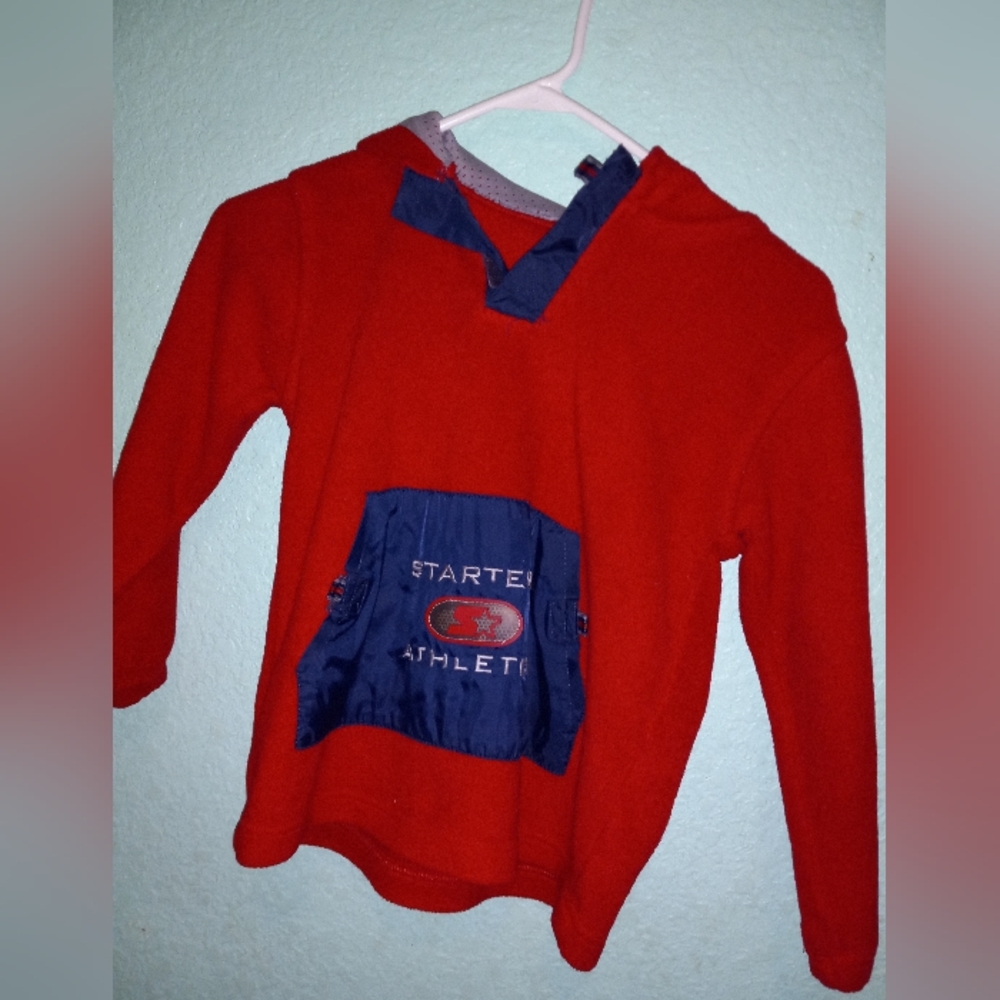 Athletic starter red sweater